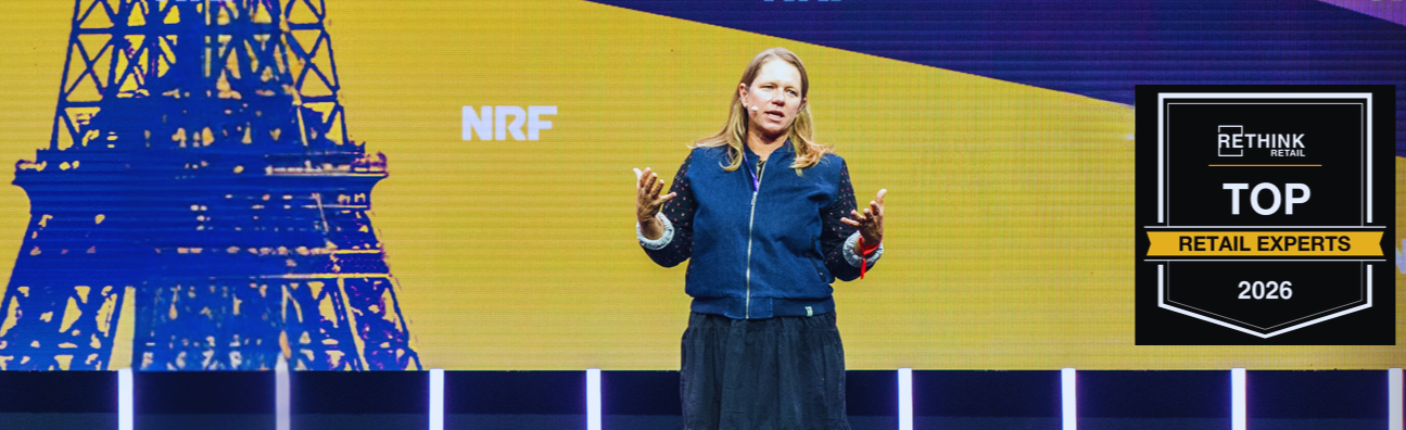 Renee Hartmann speaking at NRF — ReThink Retail Top Retail Experts 2026